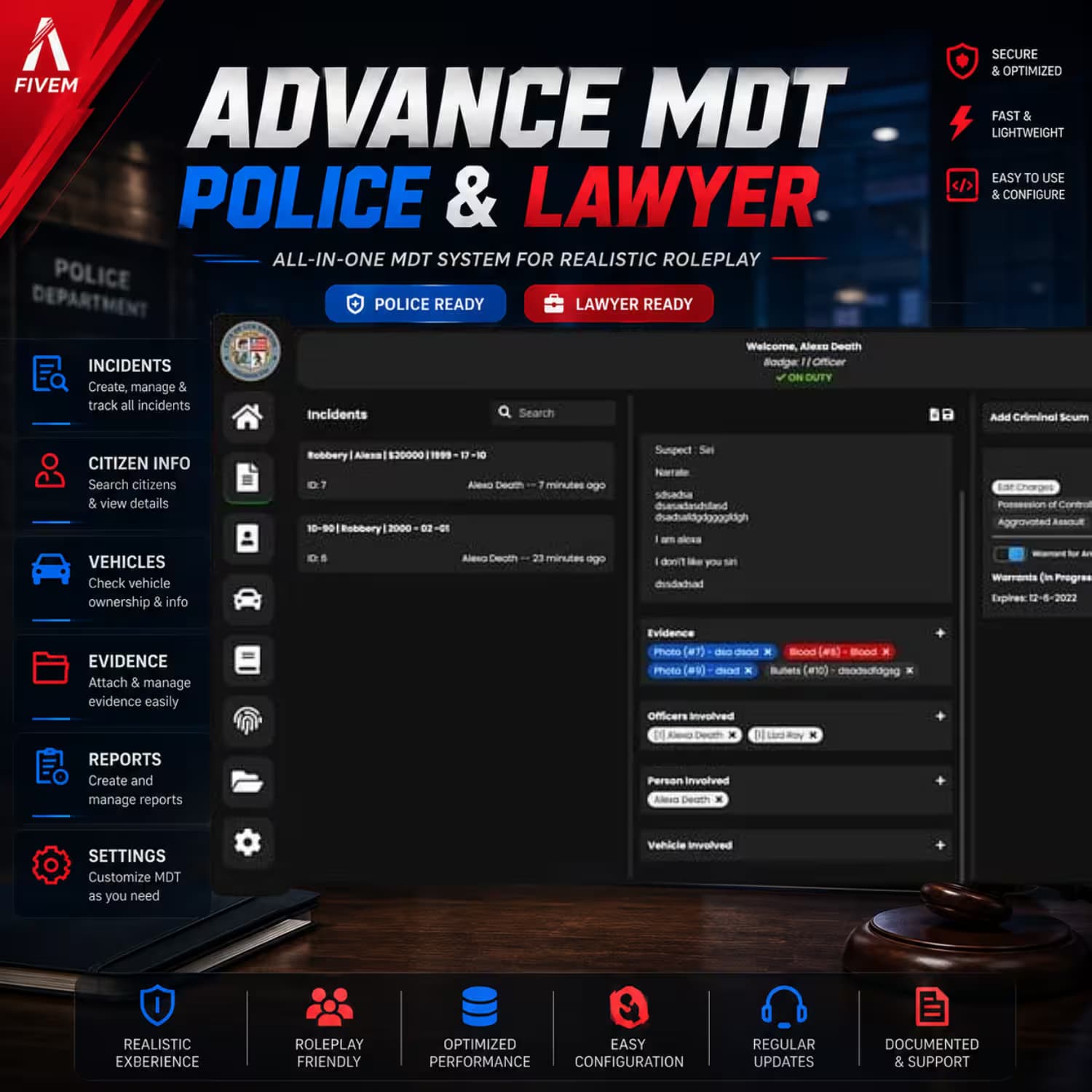Advanced Police & Lawyer MDT for QBCore thum