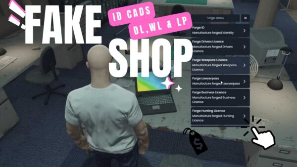 [FiveM] Qbcore Fake ID and license Shop