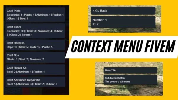 context menu fivem