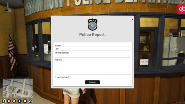 fivem police report script